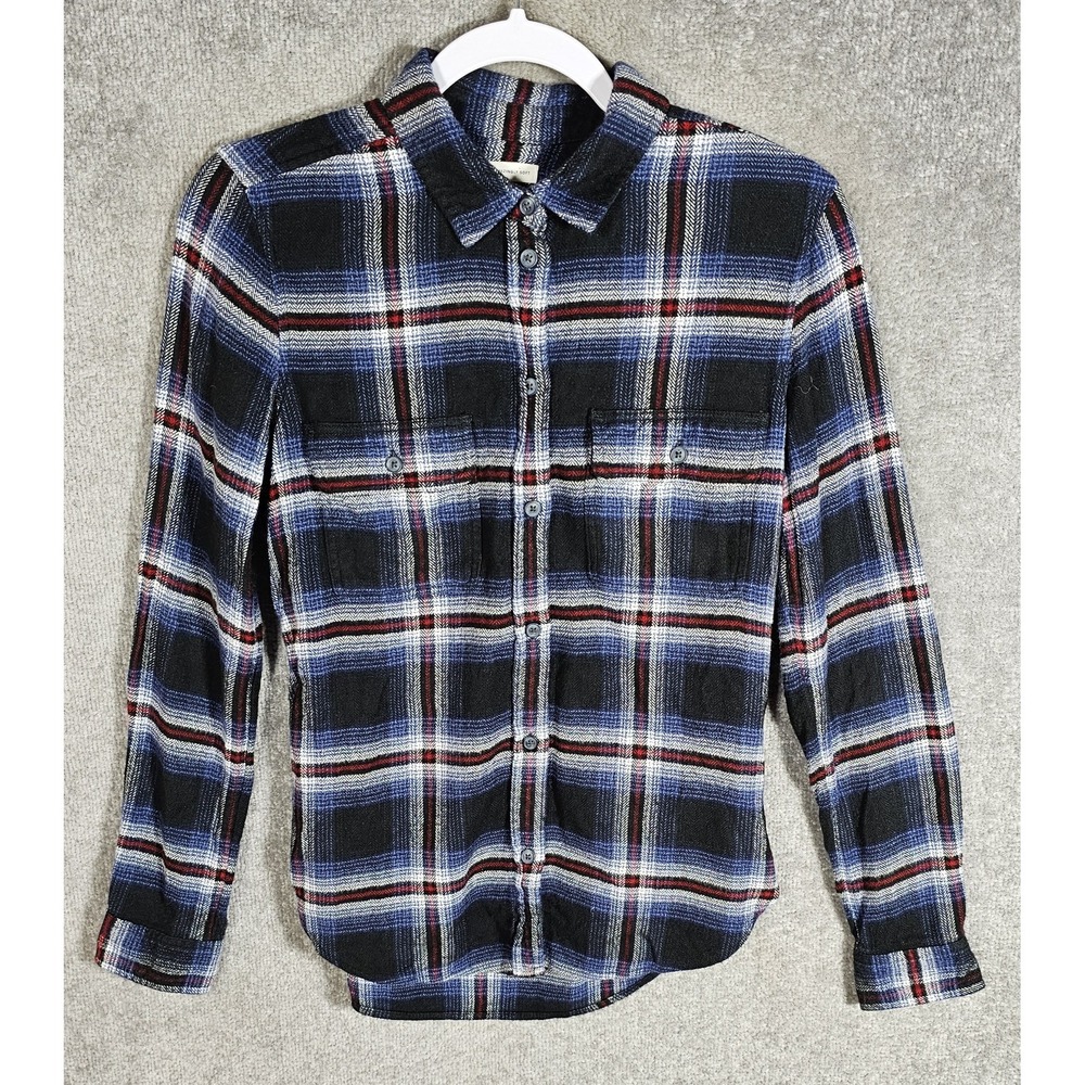 American Eagle Flannel Shirt Womens Small Ahh-mazingly Soft Plaid Classic Fit